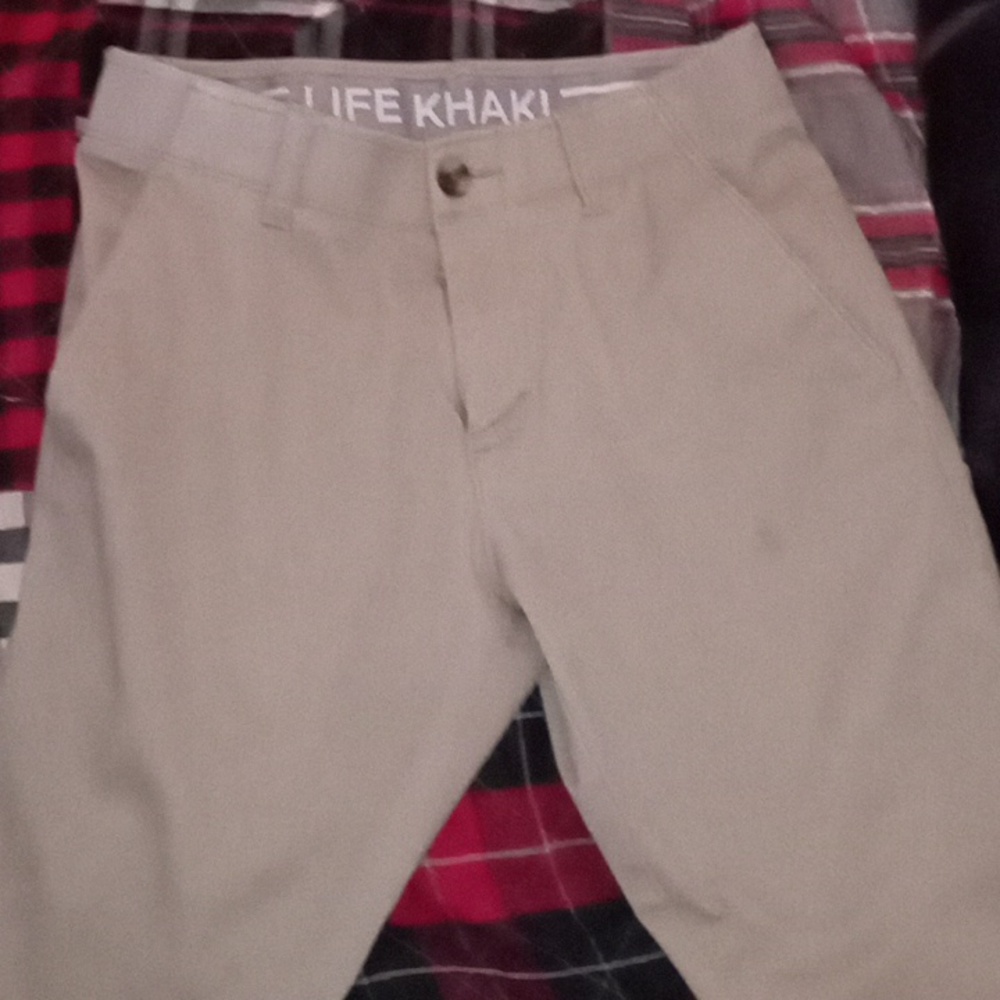 HAGGAR "Life Khaki" Comfort Chino Slim Fit Men's Pants (Size 29/inseam 30)
